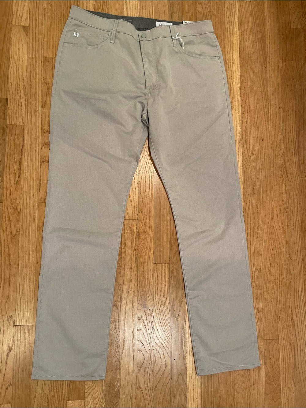 Ag Adriano Goldschmied Everett Slim Chinos in Light Gray 38x34